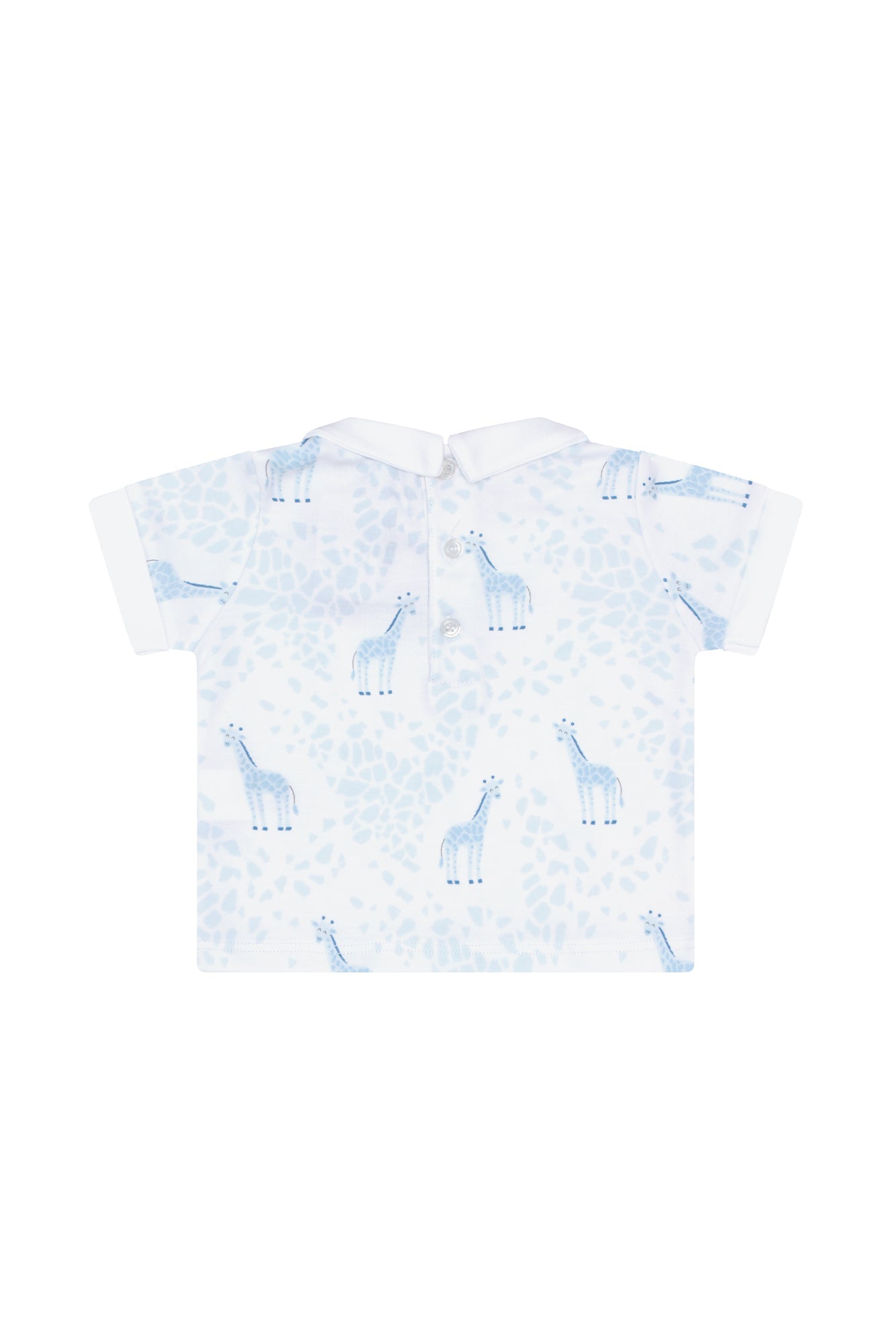 Image of Blue Giraffe Print Diaper Cover Set